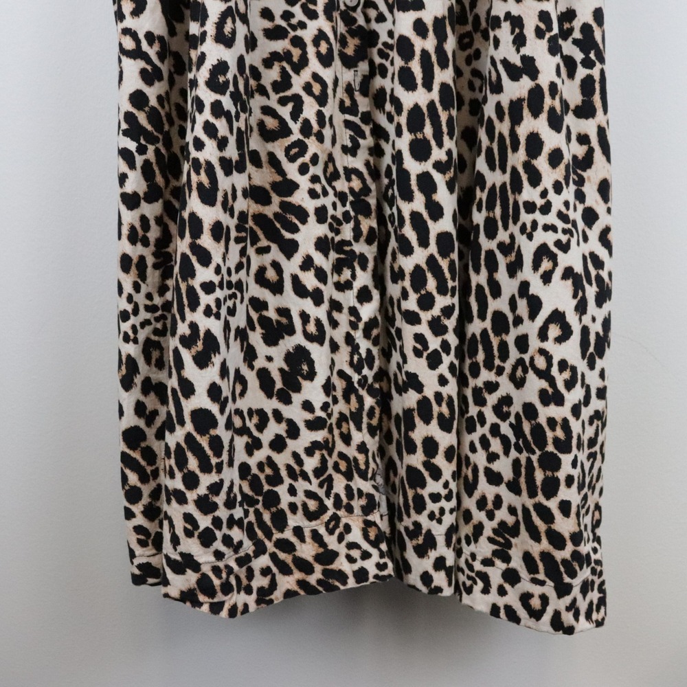 Anthropologie Exquise The Tobie Shirt Dress 3X Leopard Print Shirtdress - Picture 8 of 11